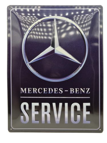 Mercedes - Benz service - kovový plagát  kovová tabuľa (30x40cm)