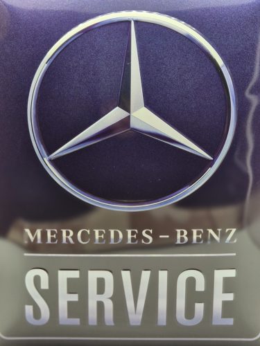 Mercedes - Benz service - kovový plagát  kovová tabuľa (30x40cm)