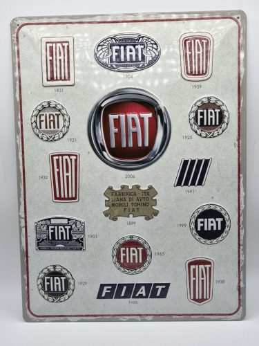 Fiat Logo - kovový plagát  kovová tabuľa (30x40cm)