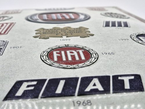 Fiat Logo - kovový plagát  kovová tabuľa (30x40cm)