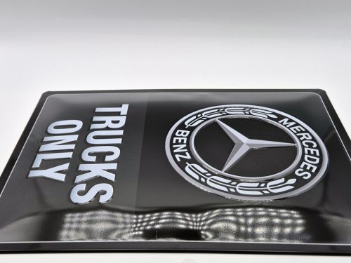 Mercedes - Benz - trucks only - kovový plagát  kovová tabuľa (30x40cm)