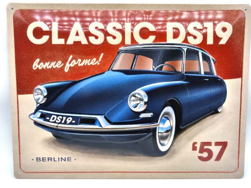 Citroen DS 19 - kovový plagát  kovová tabuľa (40x30cm)
