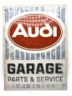 Audi Garage - kovový plagát  kovová tabuľa (30x40cm)
