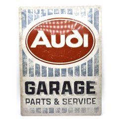 Audi Garage - kovový plagát  kovová tabuľa (30x40cm)