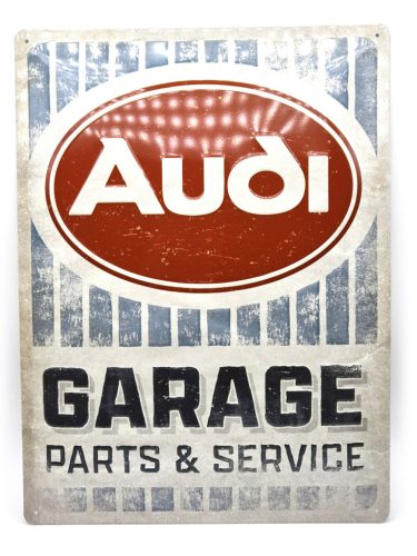 Audi Garage - kovový plagát  kovová tabuľa (30x40cm)