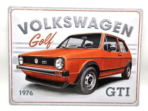 Volkswagen Golf GTI - kovový plagát  kovová tabuľa