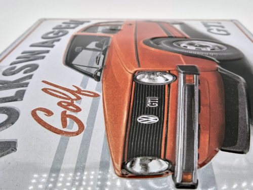Volkswagen Golf GTI - kovový plagát  kovová tabuľa