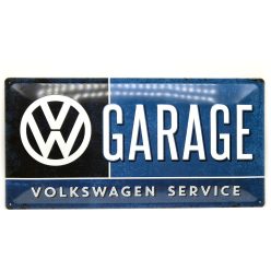   Volkswagen Garage Service kovový plagát  kovová tabuľa (50x25cm)