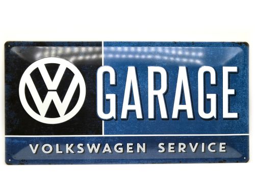 Volkswagen Garage Service kovový plagát  kovová tabuľa (50x25cm)