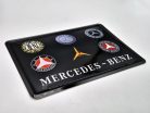 Mercedes Logo retro kovový plagát  kov pohľadnica tabuľa  (14x10cm)
