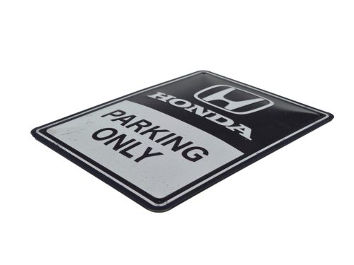 Honda Parking Only - kovový plagát  kovová tabuľa  (15x20cm)