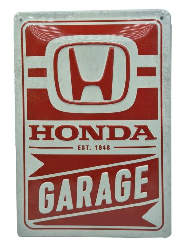 Honda Garage kovový plagát  kovová tabuľa (20x30 cm)
