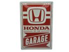 Honda Garage kovový plagát  kovová tabuľa (20x30 cm)