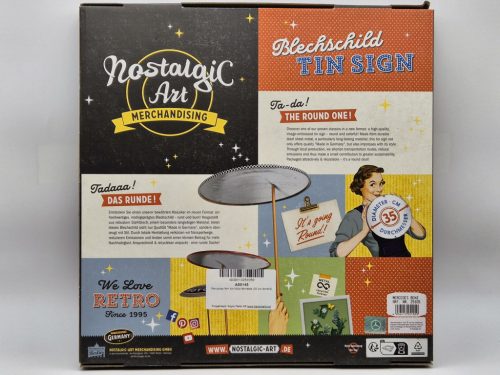 Mercedes kov kruh tabuľa - kovový plagát  kov (35cm)