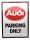 Audi Parking Only - kovový plagát  kovová tabuľa (30x40cm)