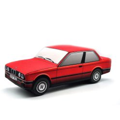 BMW E30 coupe plyšové auto - červená