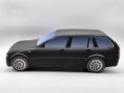 BMW E46 touring plyšové auto - čierna