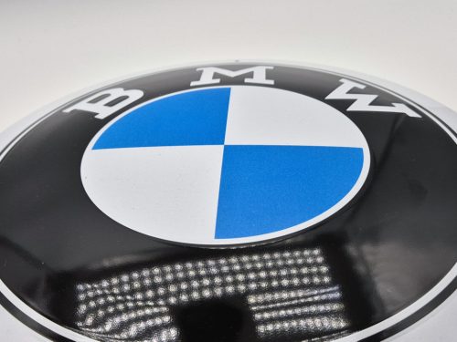 BMW kov kruh tabuľa - kovový plagát  kov (35cm)