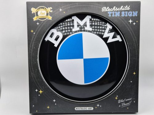 BMW kov kruh tabuľa - kovový plagát  kov (35cm)