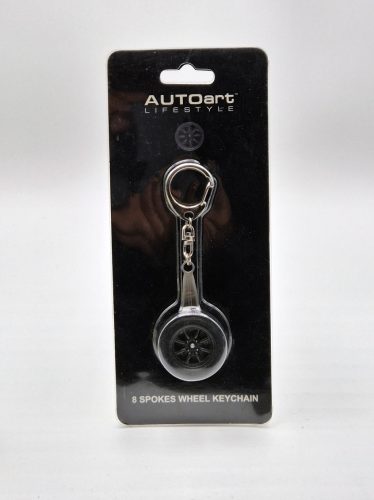1:18-as AUTOart ráfik kľúčenka - čierna