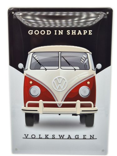 Volkswagen - Good in shape - kovová tabuľa / plechová dekorácia (20x30 cm)