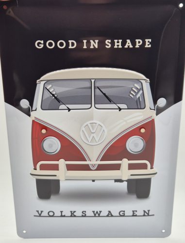 Volkswagen - Good in shape - kovová tabuľa / plechová dekorácia (20x30 cm)
