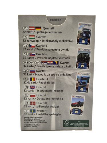 Trucks - kvartetové karty s kamiónmi