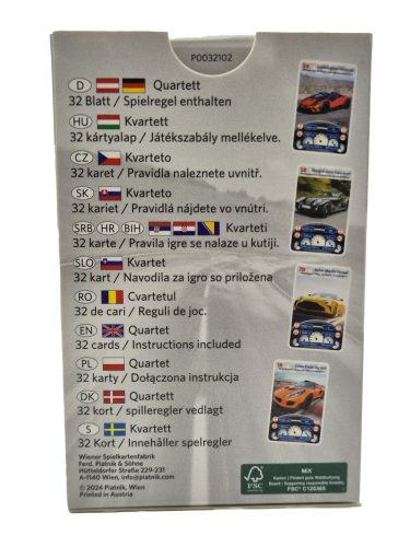 Dream Cars - autá snov - kvartetové karty