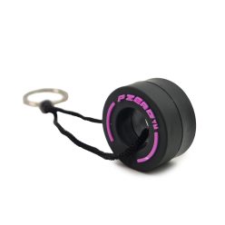 F1 Formula 1 pneumatika – kľúčenka – ružová