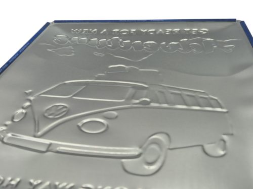 Volkswagen VW T1 Transporter – Get ready for a new Adventure – kovová tabuľa (30x40cm)