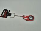 Hot Wheels – prívesok na kľúče červený disk s plameňom