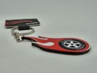 Hot Wheels – prívesok na kľúče červený disk s plameňom