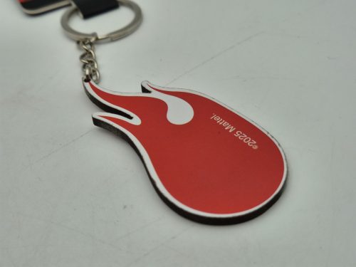 Hot Wheels – prívesok na kľúče červený disk s plameňom