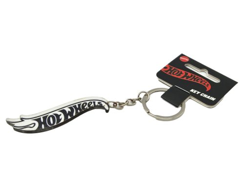 Hot Wheels – prívesok na kľúče biele logo