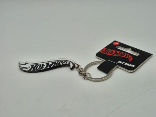Hot Wheels – prívesok na kľúče biele logo