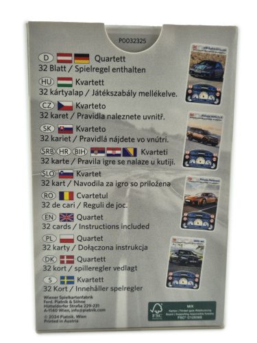 CARS - autokvarteto karty - kartová hra