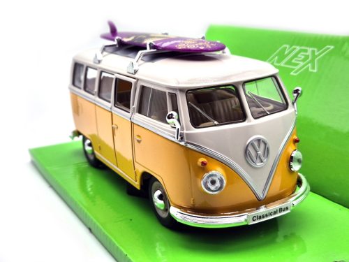Volkswagen VW T1 transporter Classic Bus surf 1962 1:24 1/24 Welly model auta