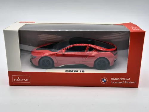 BMW i8 červená Rastar - model auta 1:43