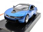 BMW i8 coupe 2018 - modrá - Motor Max model auta 1:24