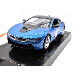BMW i8 coupe 2018 - modrá - Motor Max model auta 1:24