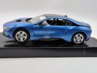 BMW i8 coupe 2018 - modrá - Motor Max model auta 1:24