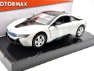 BMW i8 coupe 2018 - biela - Motor Max model auta 1:24