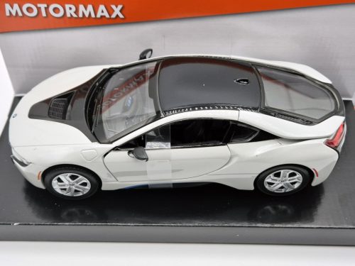 BMW i8 coupe 2018 - biela - Motor Max model auta 1:24
