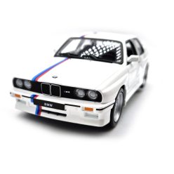 BMW E30 M3 (1988) - biela  - Bburago - 1:24