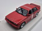 BMW E30 M3 (1988) - červená - Bburago - 1:24