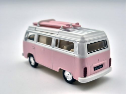 Volkswagen VW T2 transporter (1962) - Norev - 1:43 - ružová