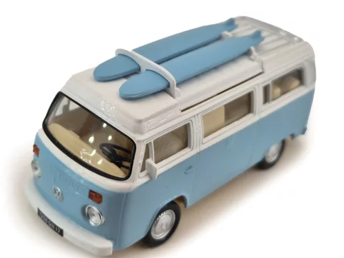Volkswagen VW T2 transporter (1962) - Norev - 1:43 - modrá