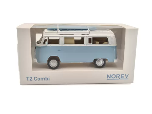 Volkswagen VW T2 transporter (1962) - Norev - 1:43 - modrá