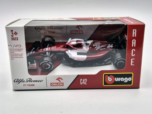 Alfa Romeo F1 C42 #24 (2022) Bahrain GP - Guanyu Zhou - Bburago - 1:43