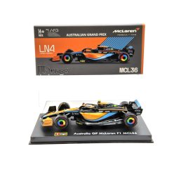   McLaren F1 MCL36 #4 (2022) Australian GP - Lando Norris - s postavičkou pilota -  Bburago - 1:43